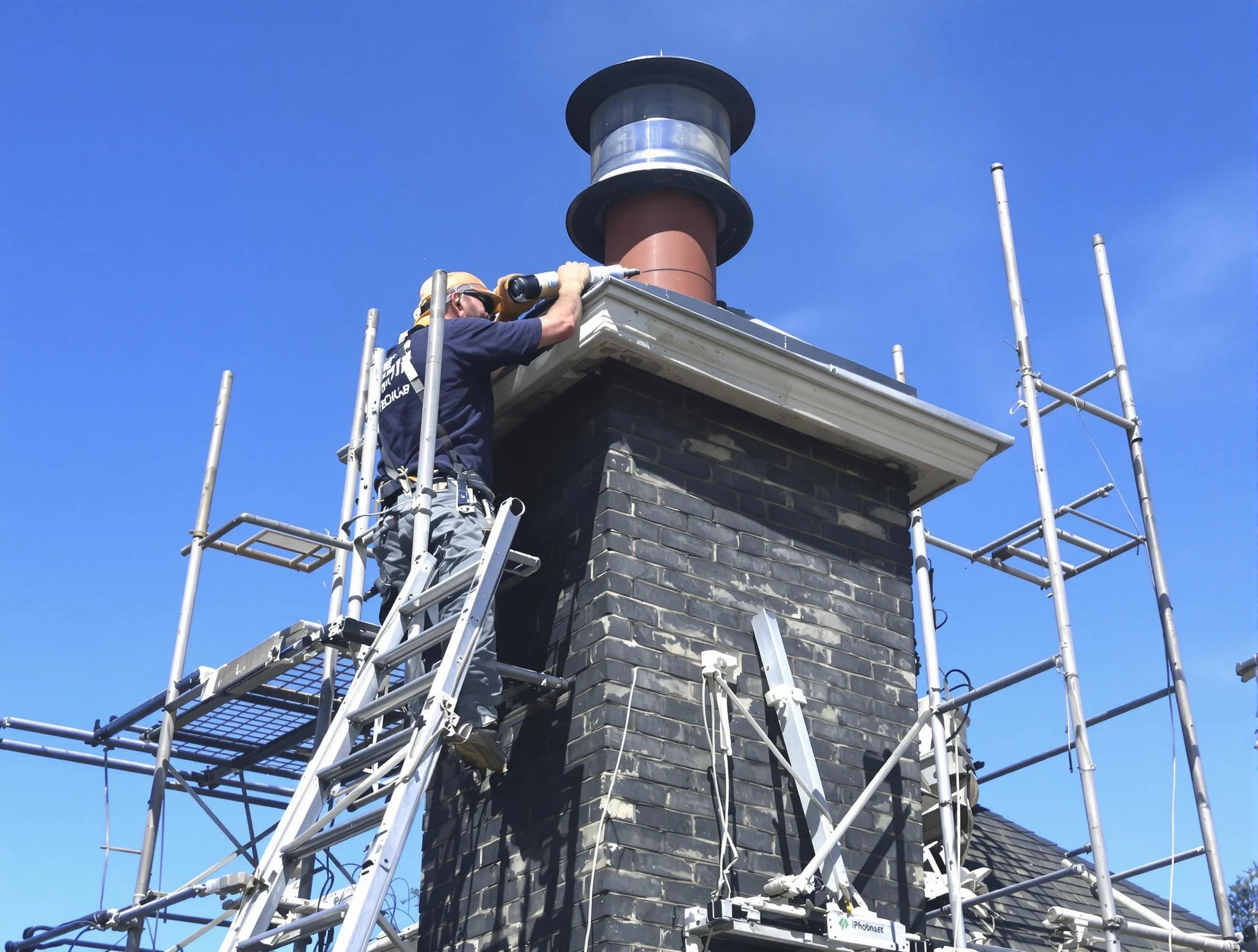 Sturdy chimney crown finished by Spring Valley Chimney Sweep in Spring Valley, NY