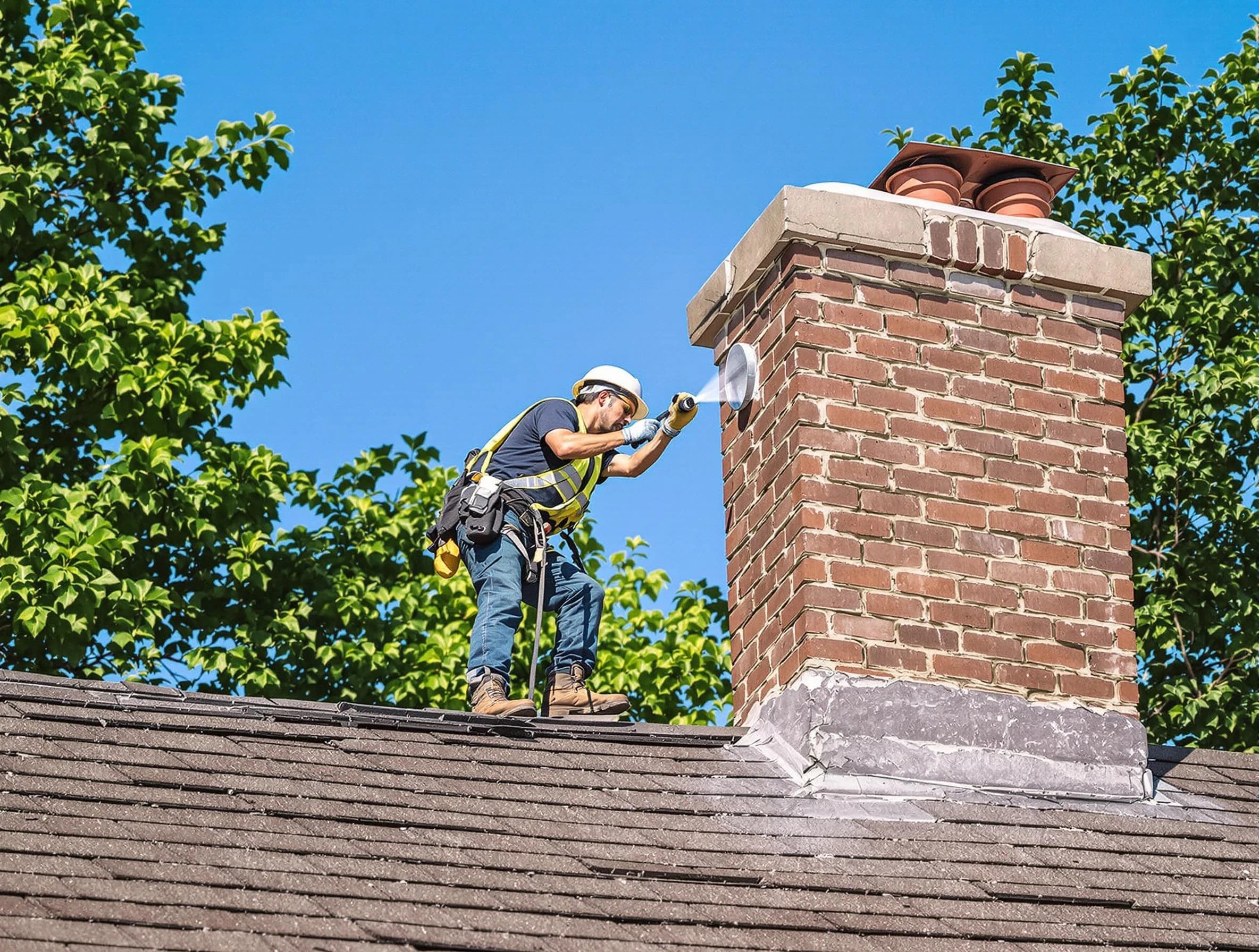 Spring Valley Chimney Sweep performing an inspection with advanced tools in Spring Valley, NY