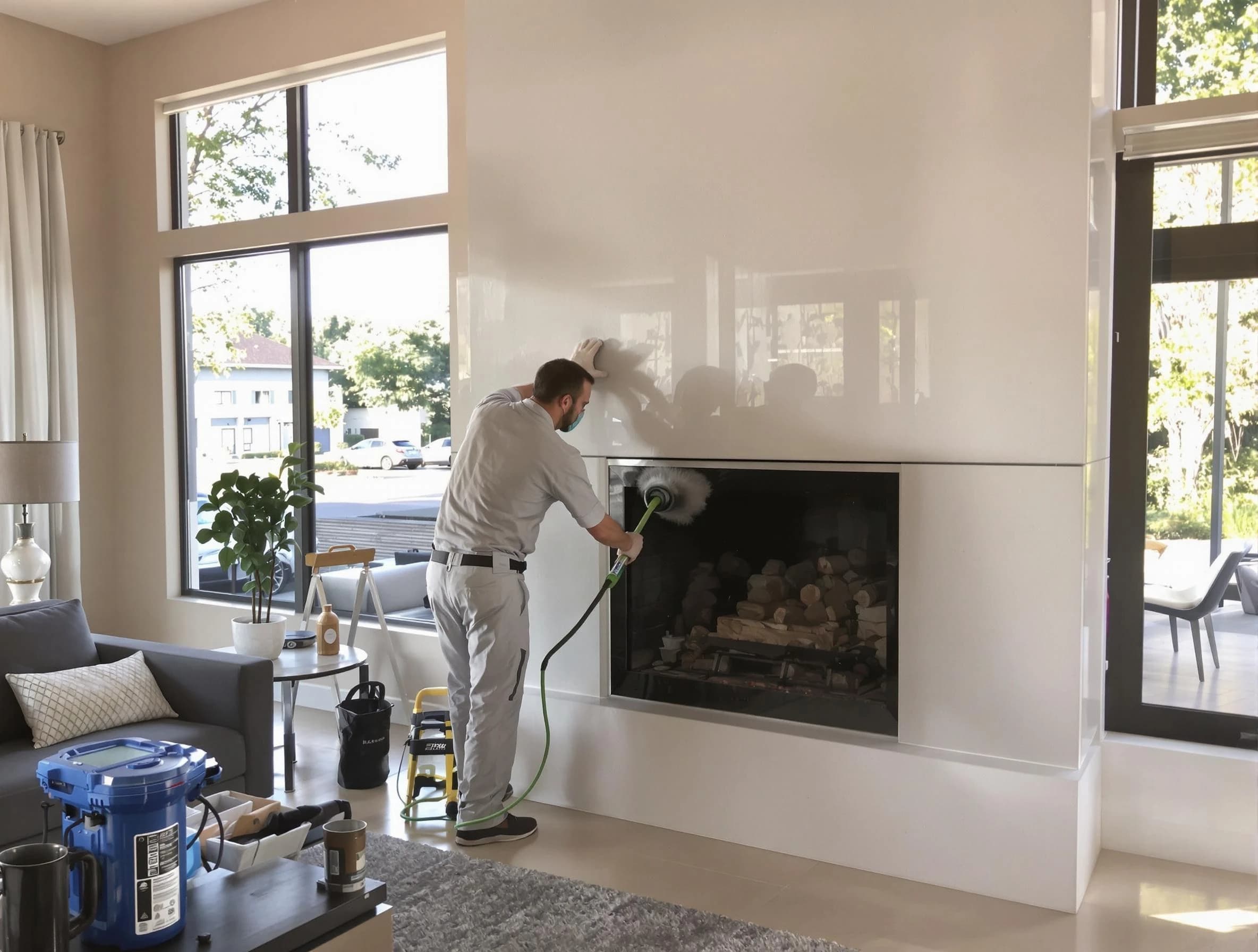 Spring Valley Chimney Sweep performing thorough soot removal in Spring Valley, NY