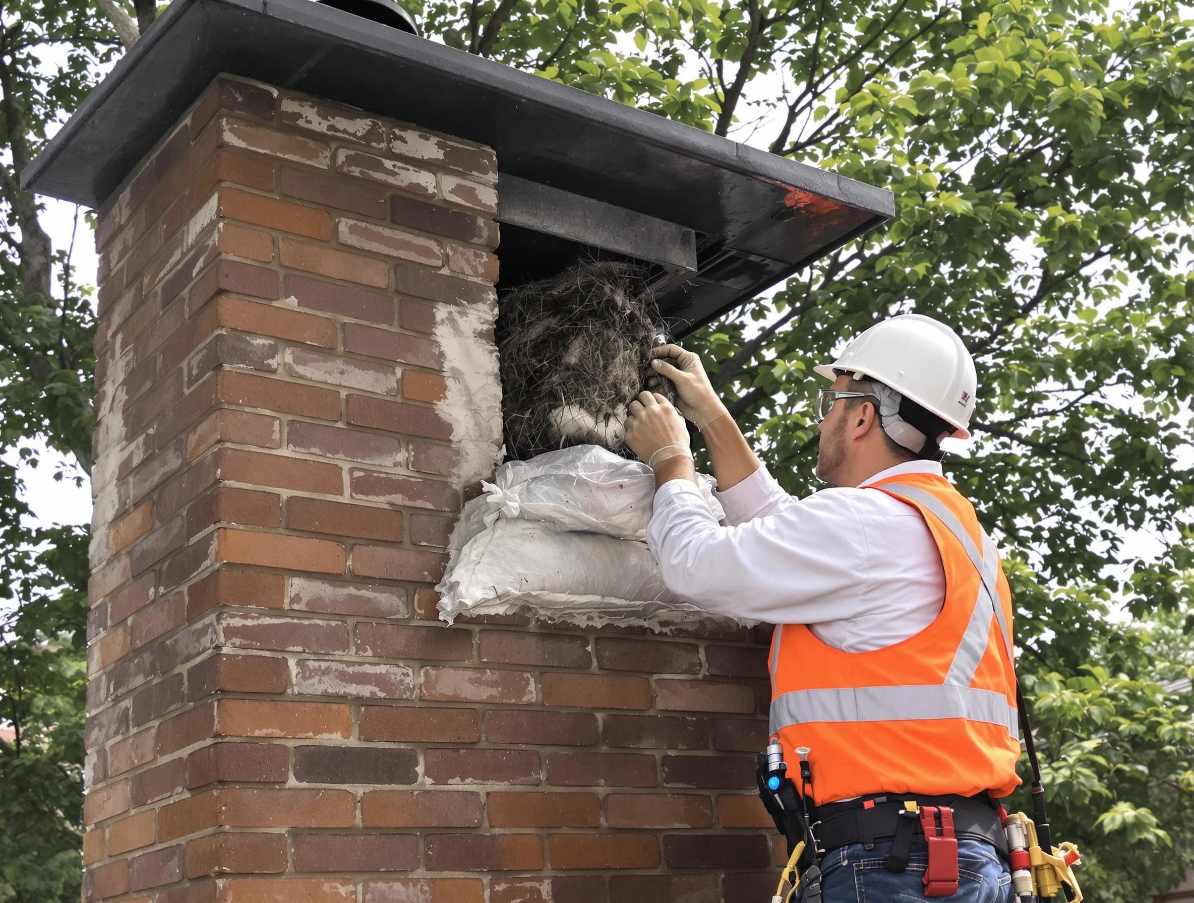 Humane removal of debris and animals by Spring Valley Chimney Sweep in Spring Valley, NY
