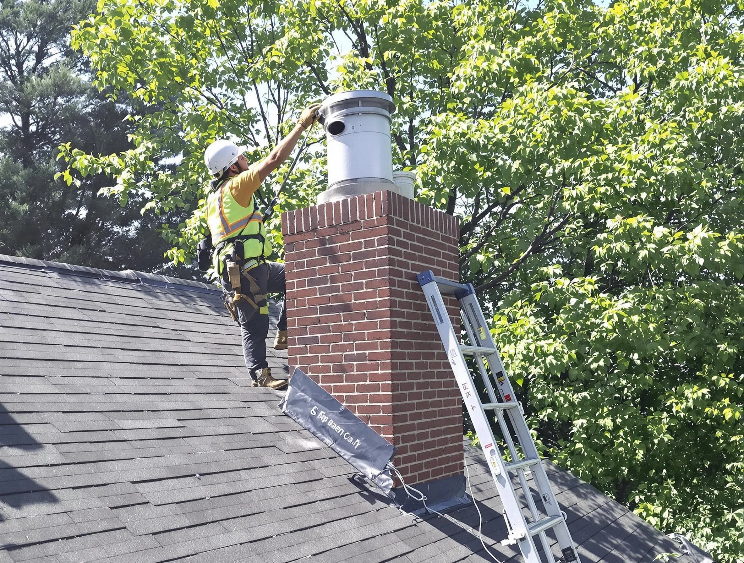 Chimney liner inspection by Spring Valley Chimney Sweep in Spring Valley, NY