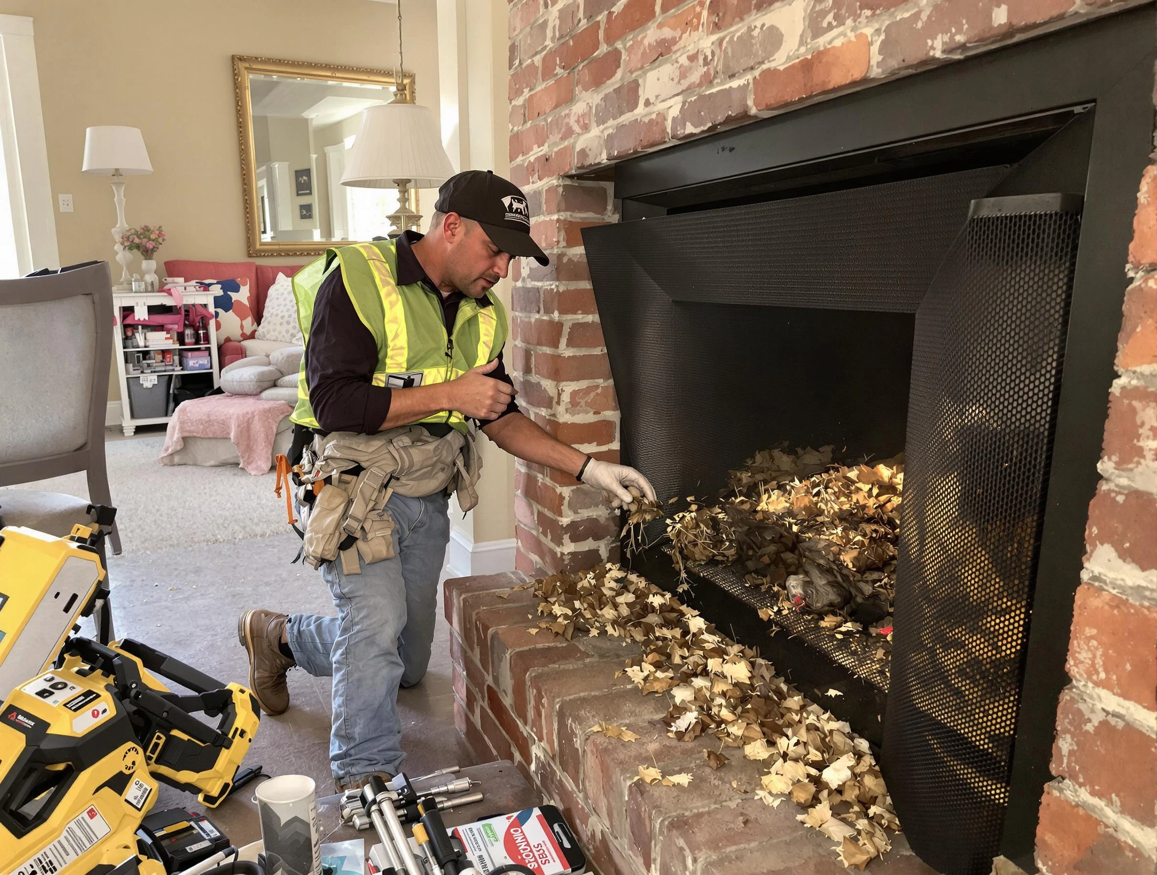 Safe screening installation by Spring Valley Chimney Sweep in Spring Valley, NY
